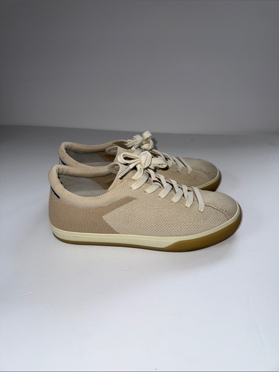 Rothy's Shoes - Rothy's Knit Lace-Up Sneakers - Beige